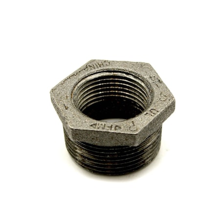 1-1/4 Inch X 1/2 Inch Black Steel Bushing